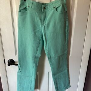 Chico's Light Green Straight Leg Jeans